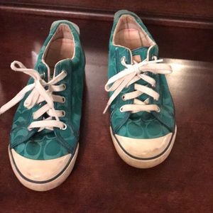 Mint signature Coach Sneakers